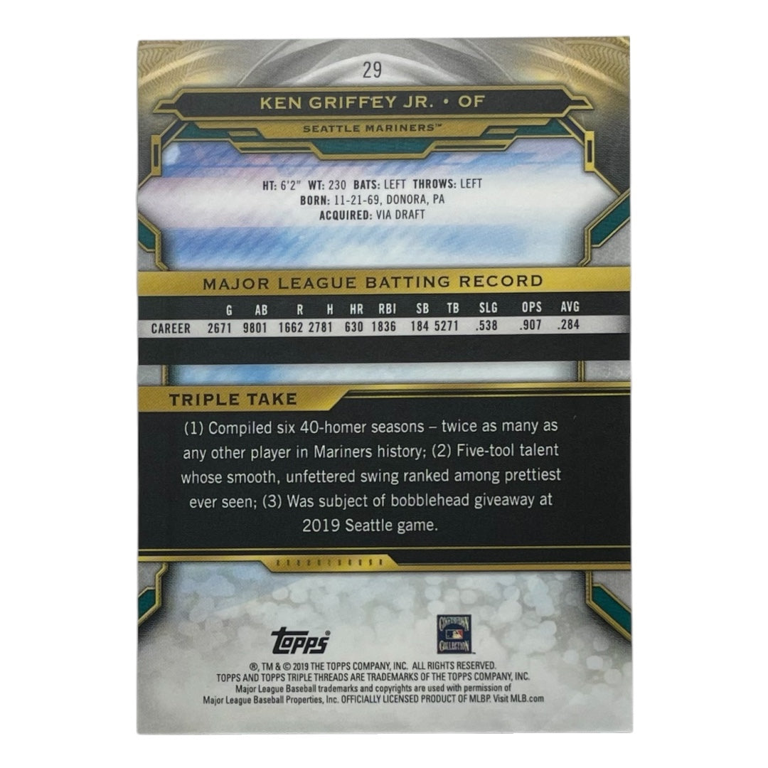 TOPPS MLBカード TRIPLE THREADS KEN GRIFFEY JR. SEATTLE MARINERS #29 中古 IT2