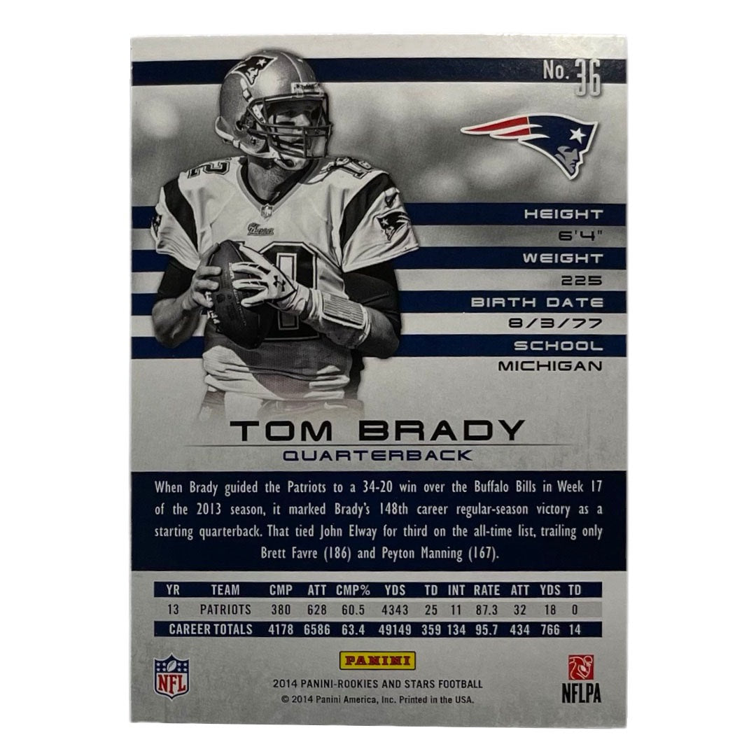 PANINI NFLカード ROOKIES AND STARS TOM BRADY NEW ENGLAND PATRIOTS #36 中古 IT2