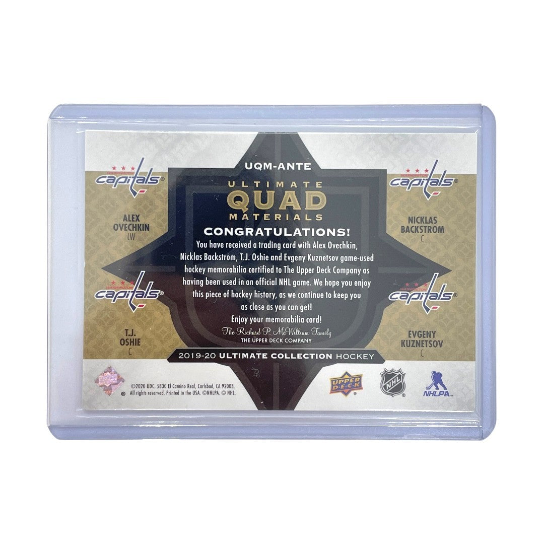 UPPER DECK NHLカード ULTIMATE COLLECTION ALEX OVECHKIN T.J. OSHIE NICKLAS BACKSTROM EVGENY KUZNETSOV CAPITALS 62/99 #UQM-ANTE 中古 IT1