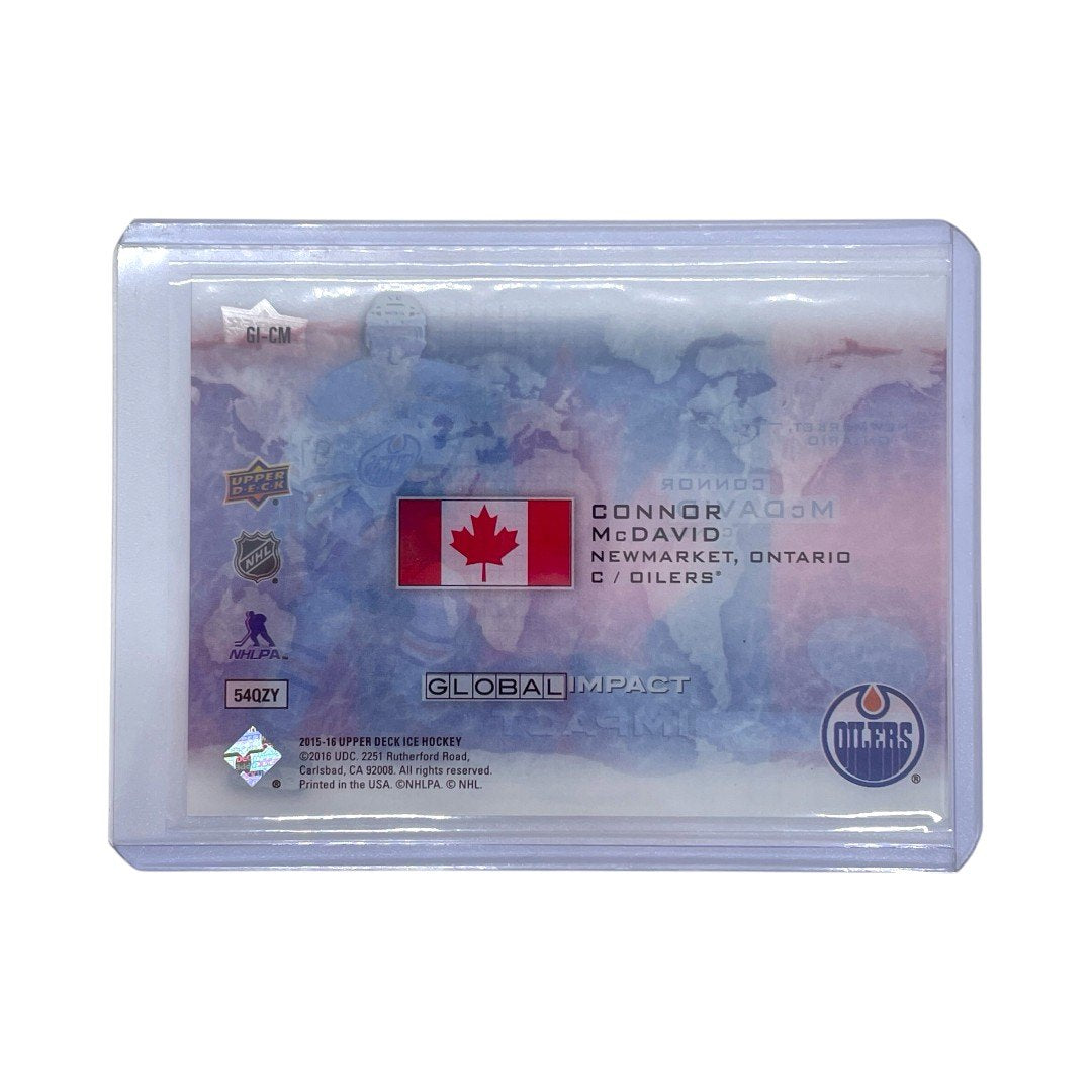 UPPER DECK NHLカード GLOBAL IMPACT CONNOR McDAVID OILERS #GI-CM 中古 IT1