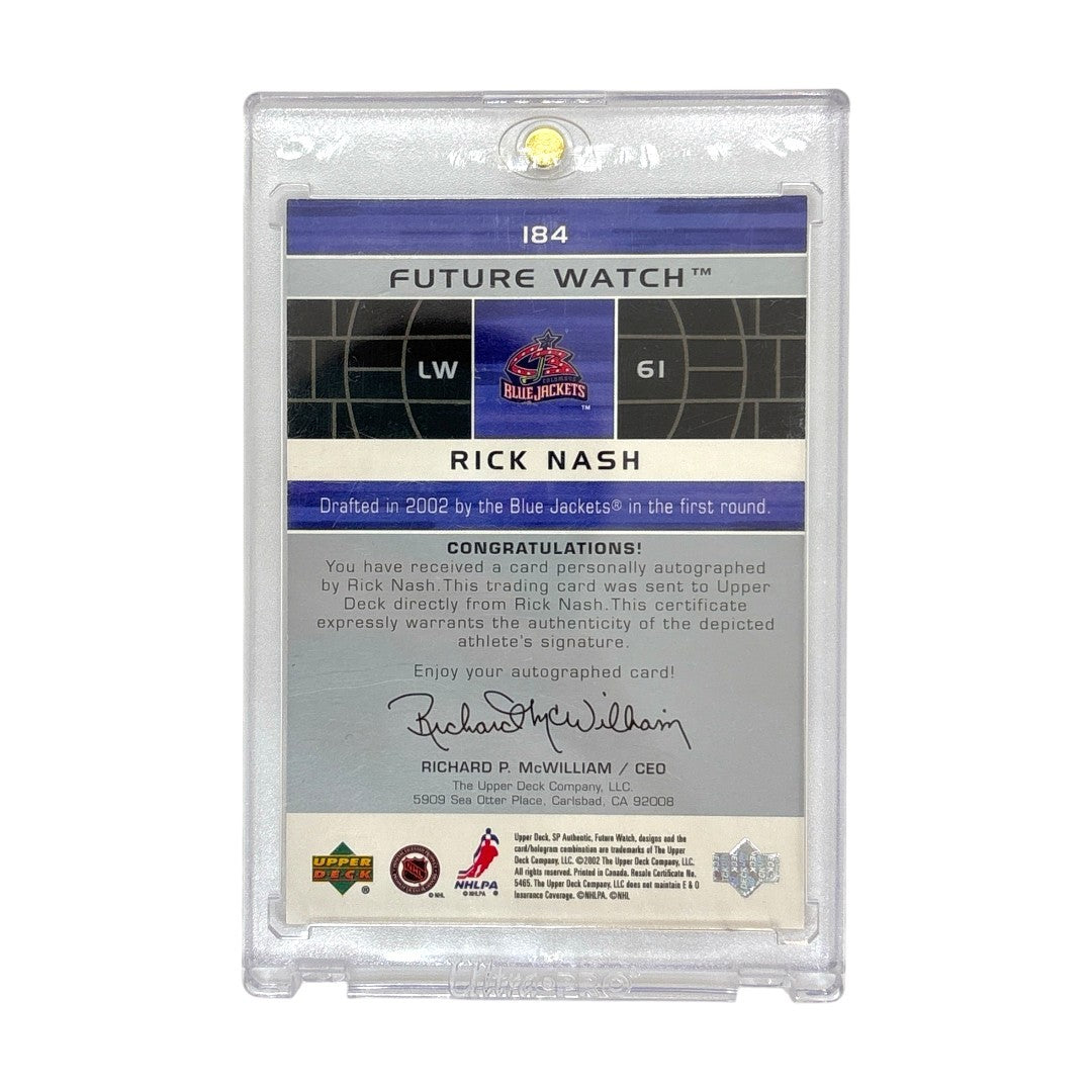 UPPER DECK NHLカード SP AUTHENTIC RICK NASH BLUE JACKETS 477/999 #184 中古 IT1