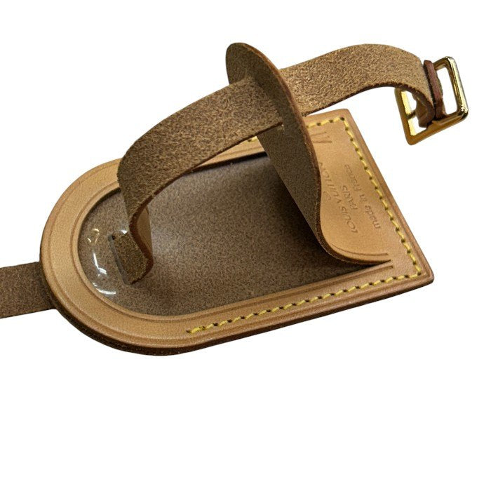 LOUIS VUITTON ルイヴィトン ネームタグ ラゲッジタグ ブランド レディース メンズ ヌメ革 レザー 中古 W4