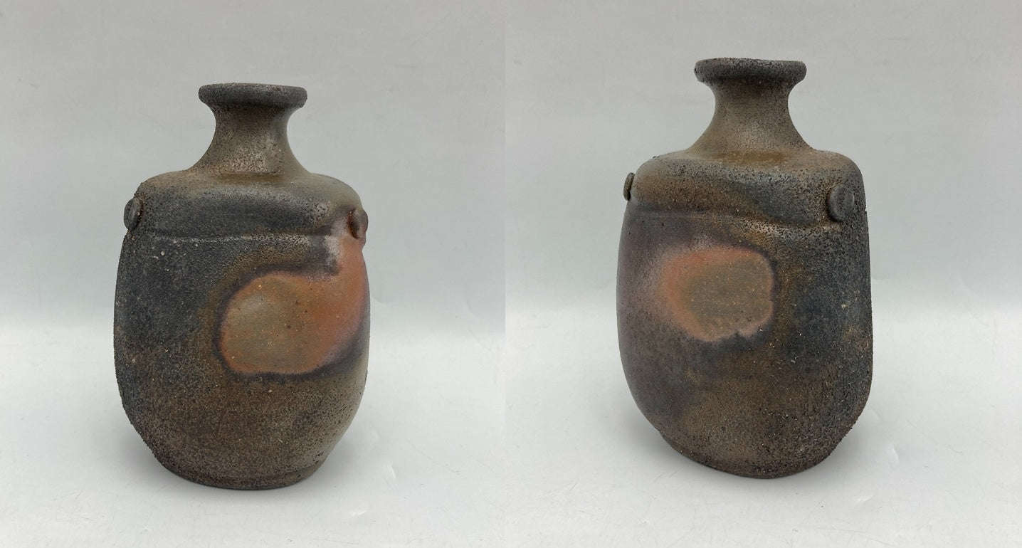 備前焼 馬場祥輔 徳利 ぐい呑み 中古 D4