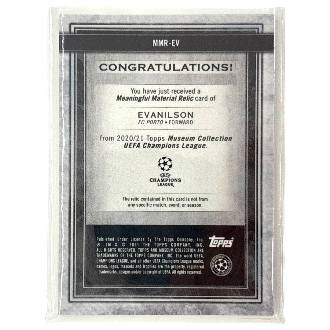 TOPPS サッカーカード MUSEUM COLLECTION EVANILSON PORTO 31/50 #MMR-EV 中古 IT1