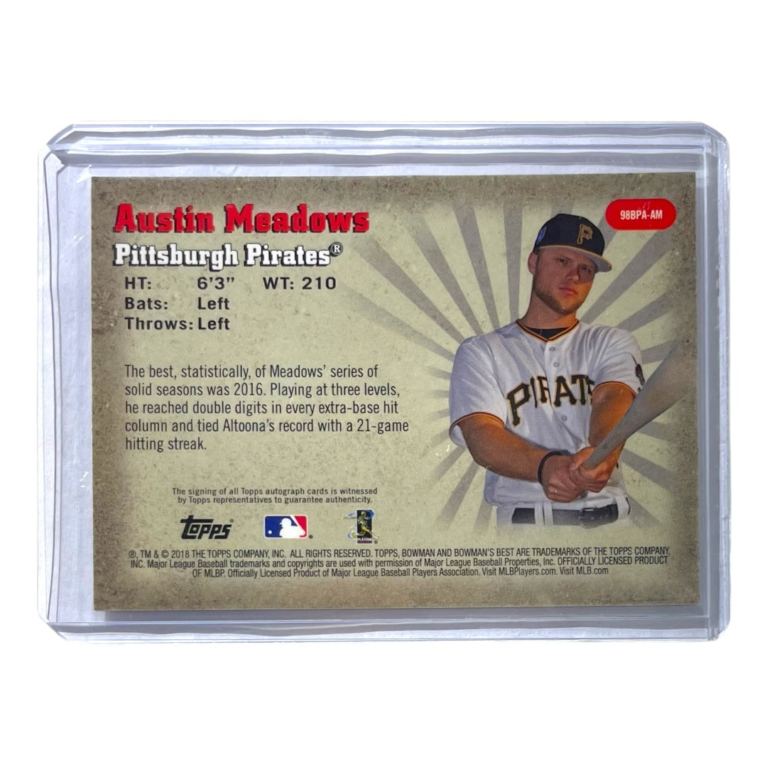 TOPPS MLBカード BOWMAN'S BEST AUSTIN MEADOWS PITTSBURGH PIRATES /50 #98BPA-AM 中古 IT2