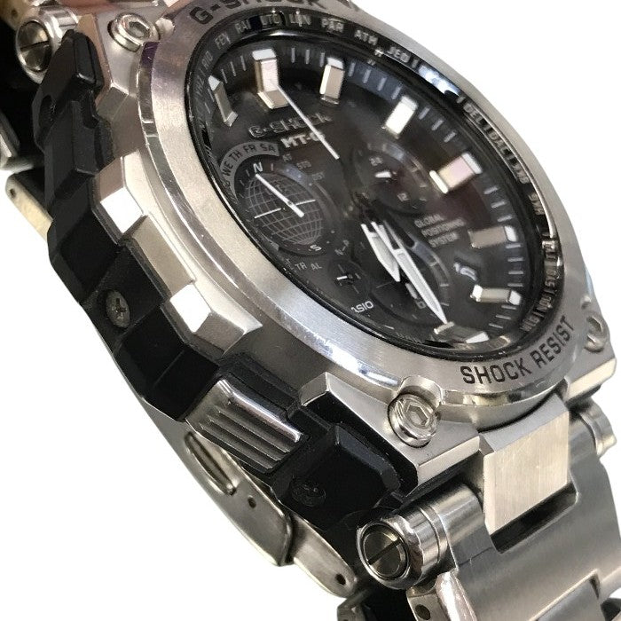 CASIO G-SHOCK MTG 腕時計 メンズ GPS ハイブリッド電波ソーラー タフソーラー アナログ シルバー/ブラック MTG-G1000D-1AJF 中古 T1