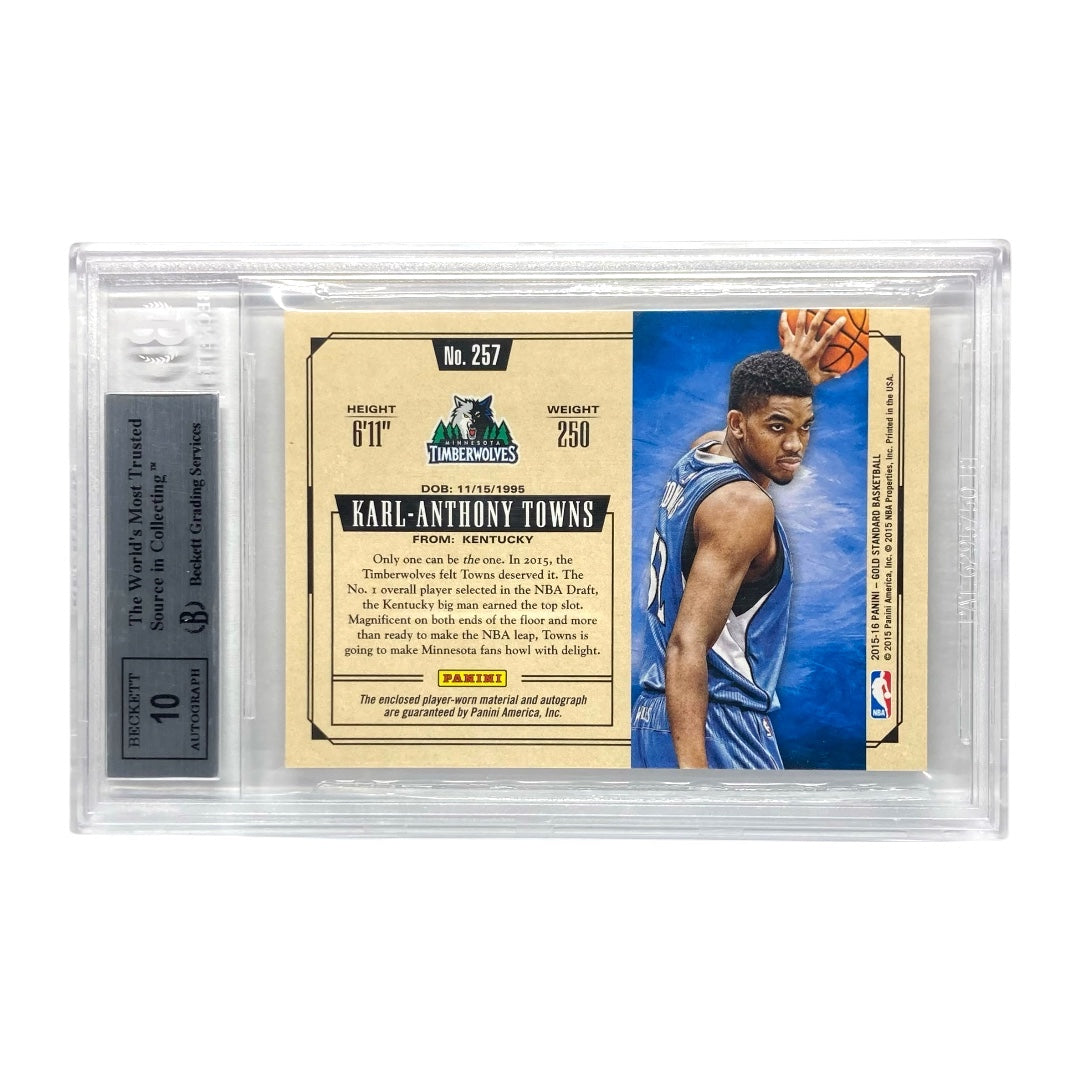 PANINI NBAカード GOLD STANDARD KARL-ANTHONY TOWNS TIMBERWOLVES #257 中古 IT2