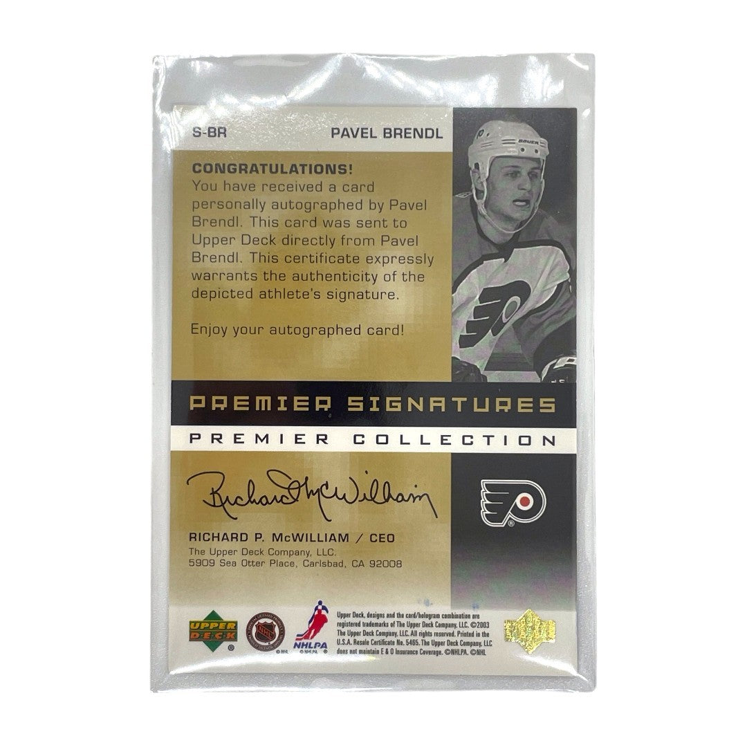 UPPER DECK NHLカード PREMIER COLLECTION PAVEL BRENDL FLYERS 01/50 #S-BR 中古 IT1