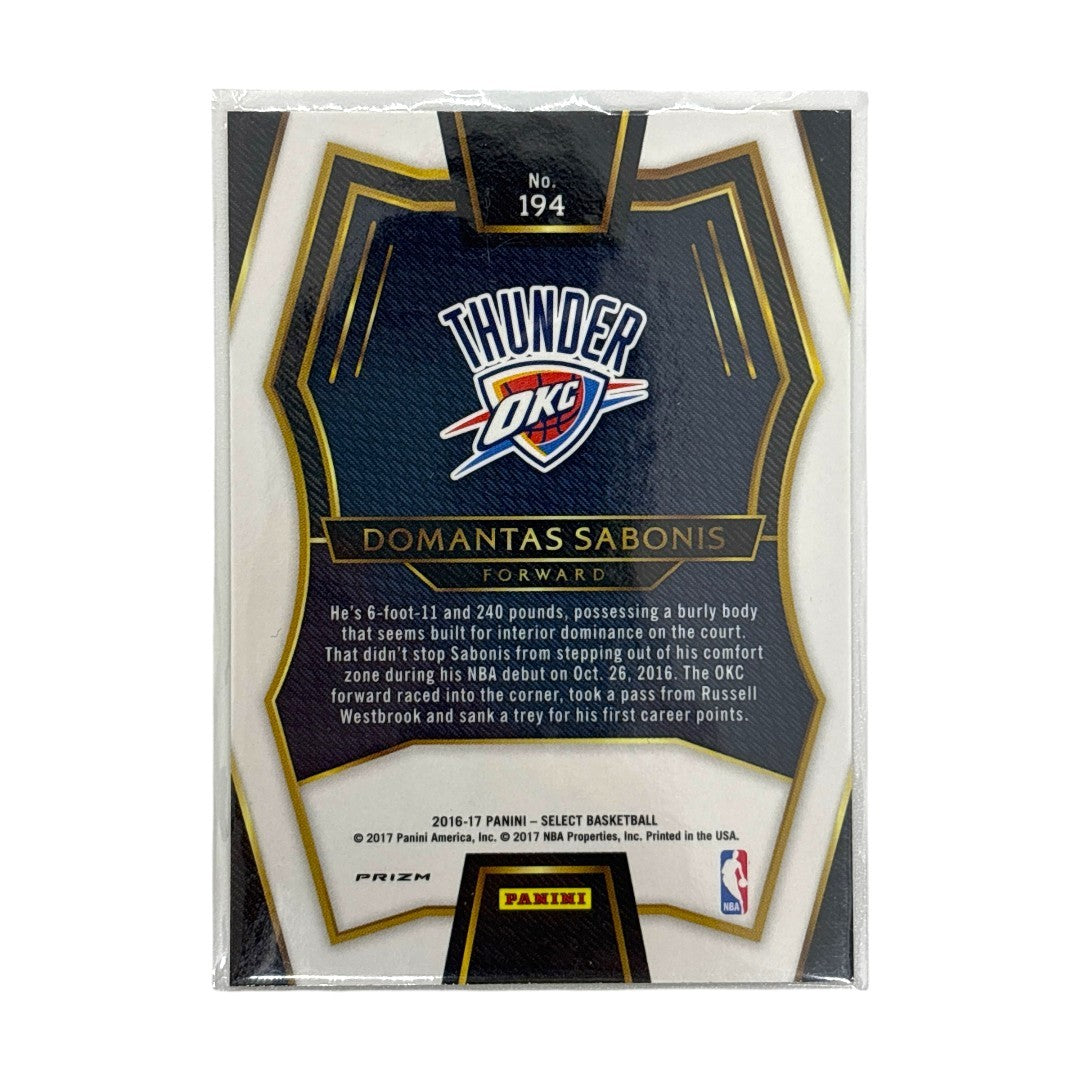 PANINI NBAカード SELECT PRIZM TRI-COLOR DOMANTAS SABONIS THUNDER #194 中古 IT1