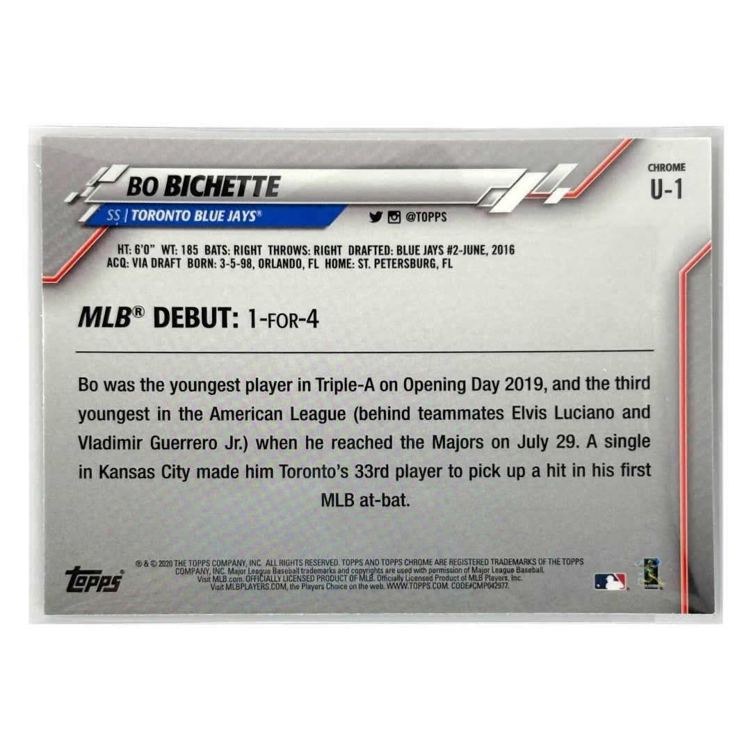 TOPPS MLBカード CHROME BO BICHETTE TORONTO BLUE JAYS #U-1 中古 IT1