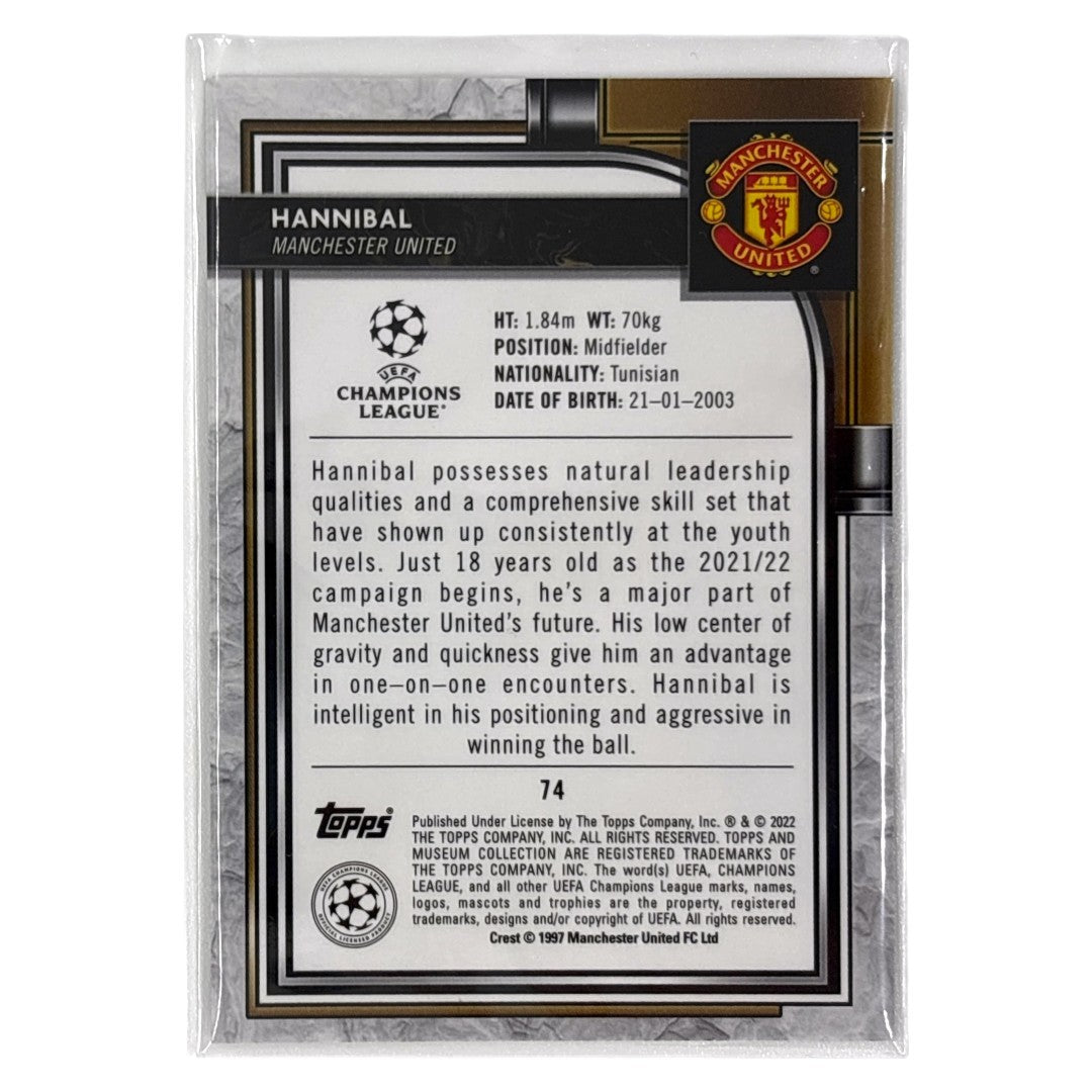 TOPPS サッカーカード MUSEUM COLLECTION HANNIBAL MANCHESTER UNITED #74 中古 IT1