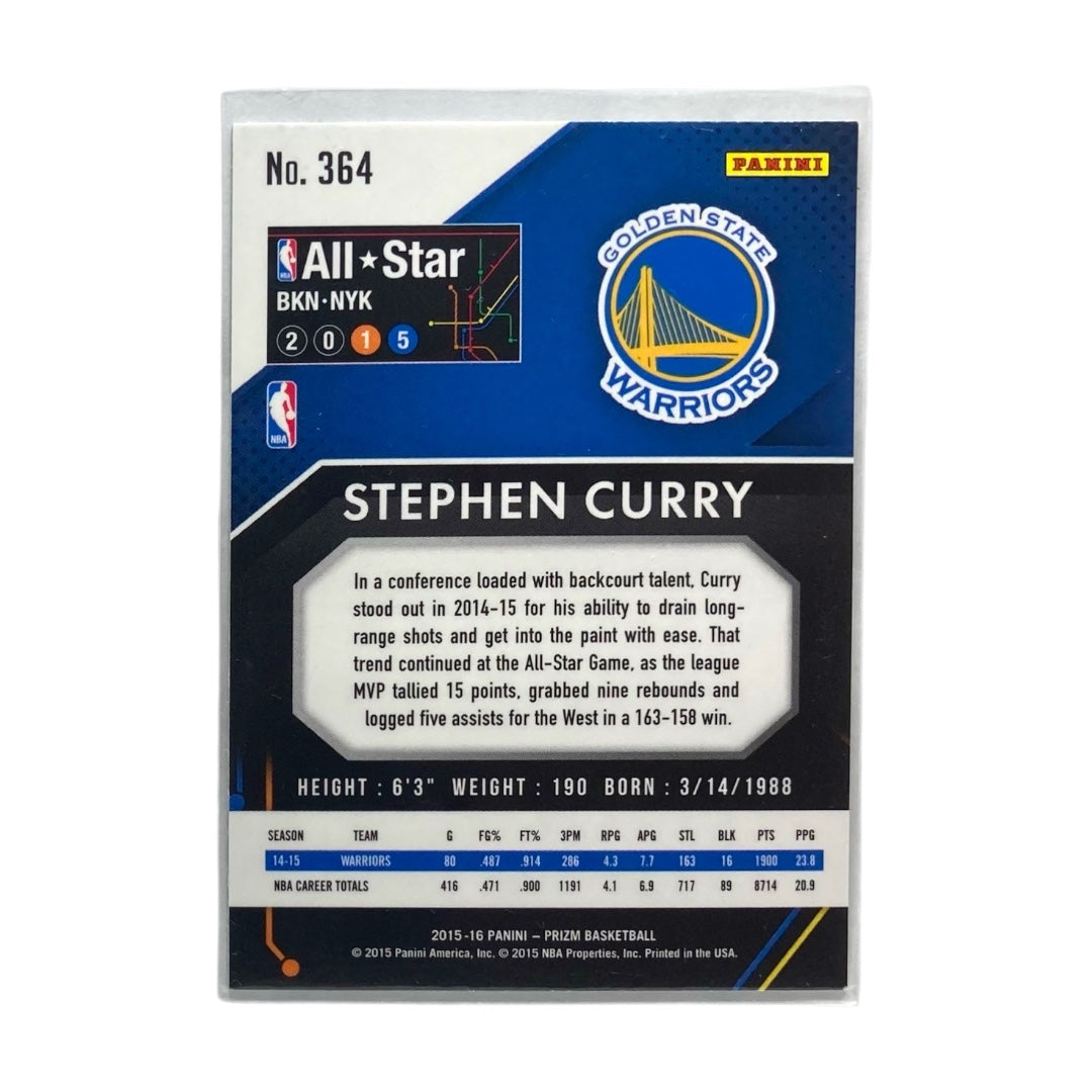 PANINI NBAカード PRIZM STEPHEN CURRY GOLDEN STATE WARRIORS #364 中古 IT2