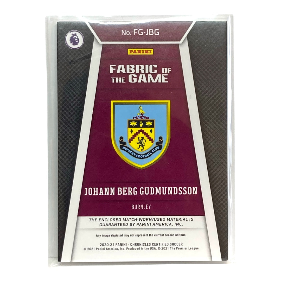 PANINI サッカーカード CHRONICLES CERTIFIED JOHANN BERG GUDMUNDSSON BURNLEY 19/49 #FG-JBG 中古 IT2