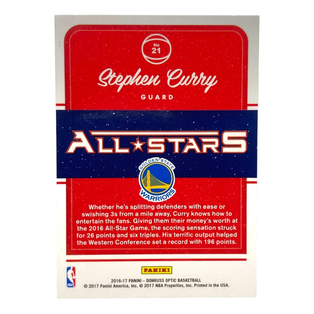 PANINI NBAカード DONRUSS OPTIC STEPHEN CURRY WARRIORS #21 中古 IT2