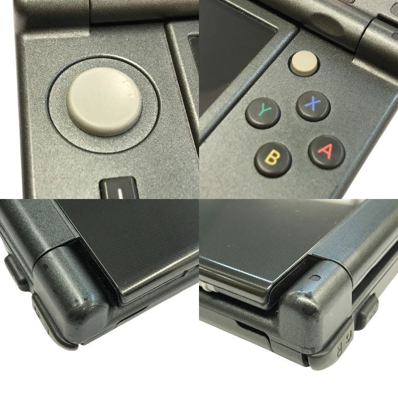 任天堂 Newニンテンドー3DS LL 本体 メタリックブラック NINTENDO 赤外線通信 RED-001 中古 T1