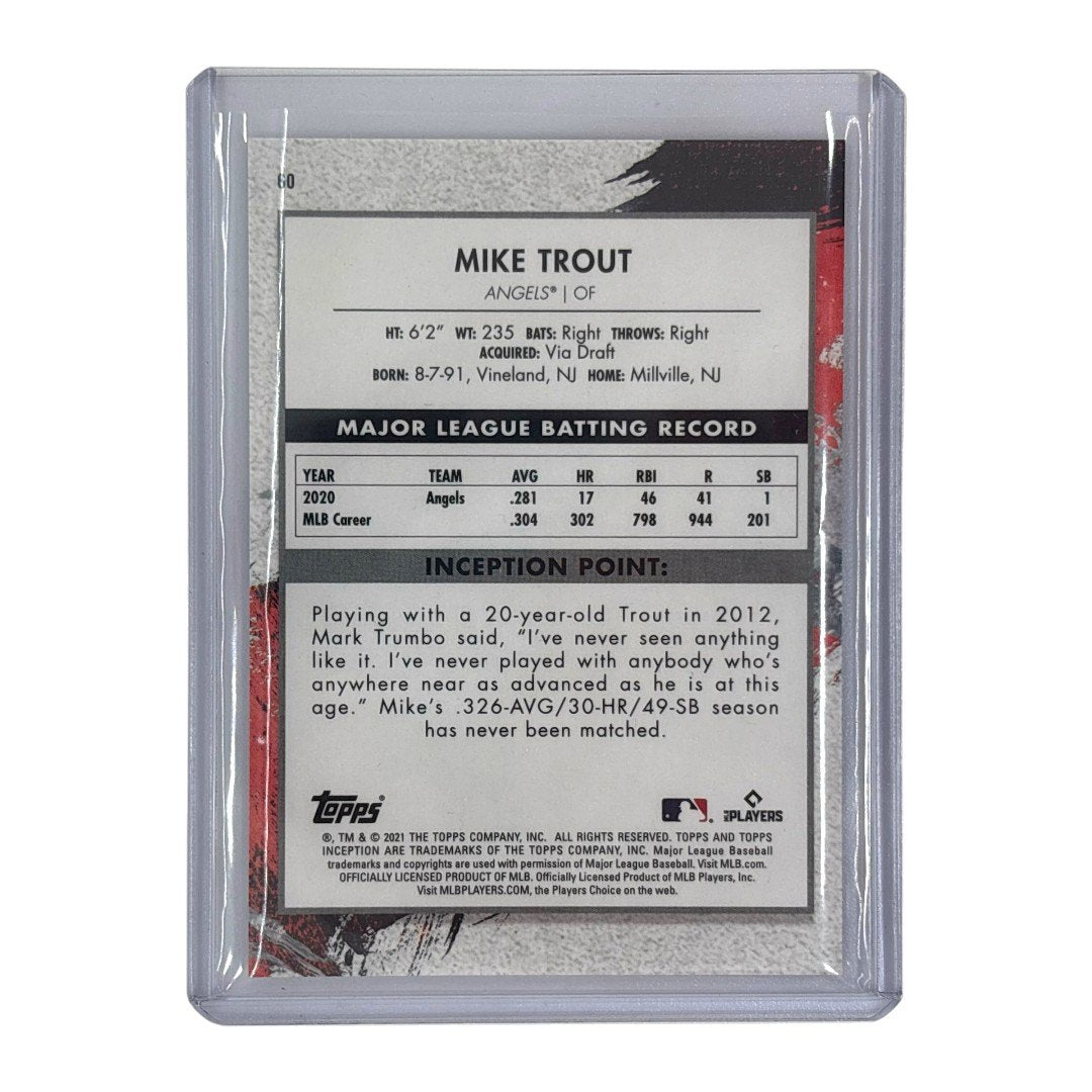 TOPPS MLBカード INCEPTION MIKE TROUT ANGELS 059/150 #60 中古 IT1