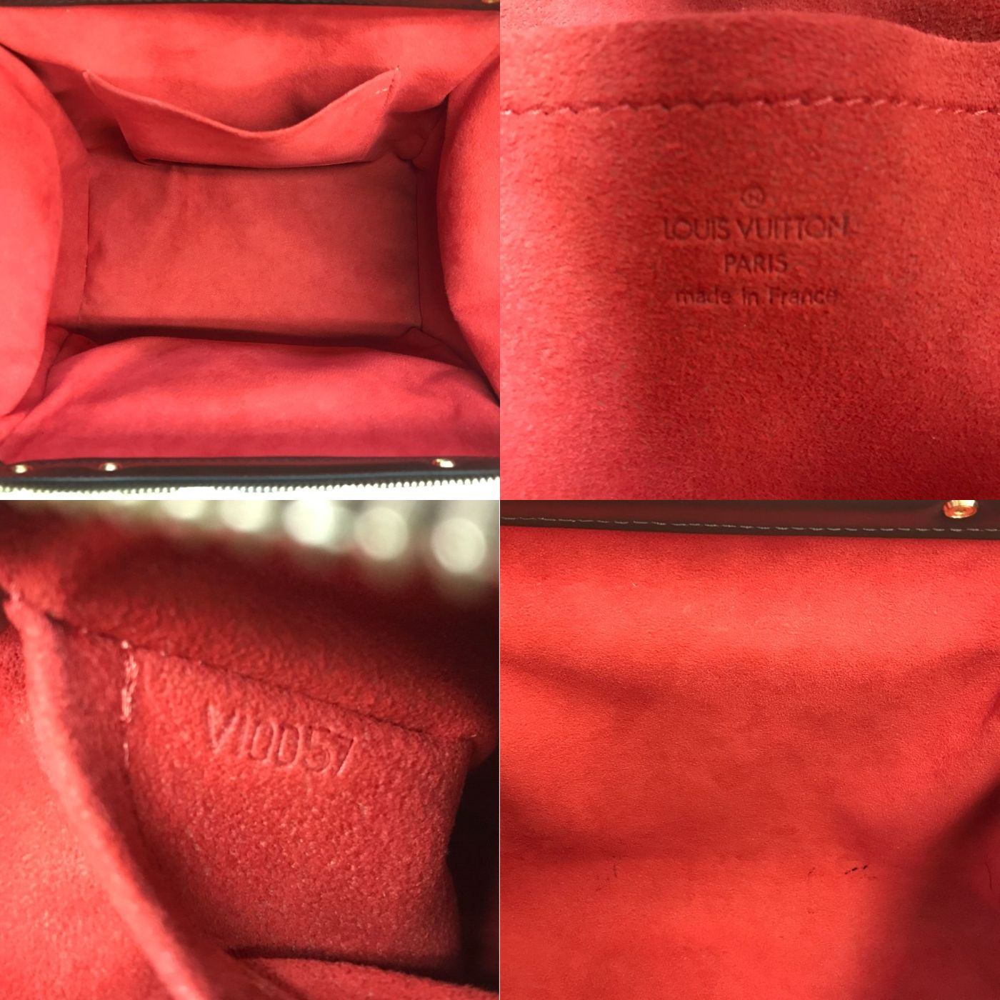 LOUIS VUITTON ルイヴィトン ダミエ ナイツブリッジ ハンドバック レディース 開口部広い ブラウン N51201 中古 T1