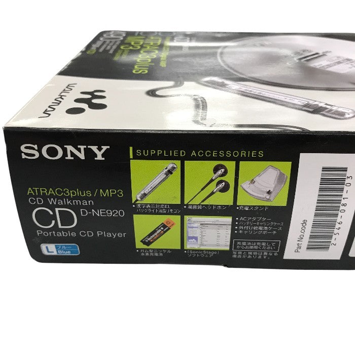 SONY(ソニー) CD WALKMAN ウォークマン D-NE920 中古 Y1