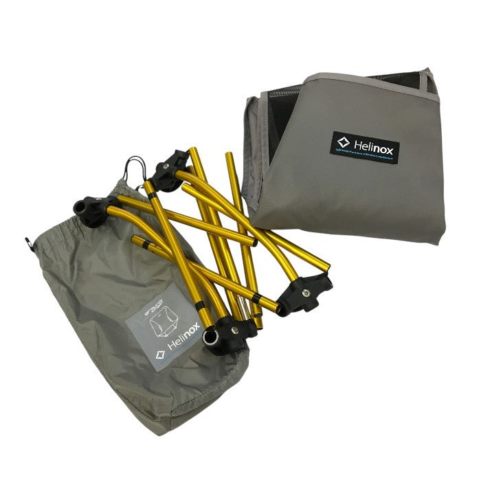 Helinox ヘリノックス グラウンドチェア ロータイプ 折りたたみ コンパクト 軽量 グレー 8022Y 中古 T1