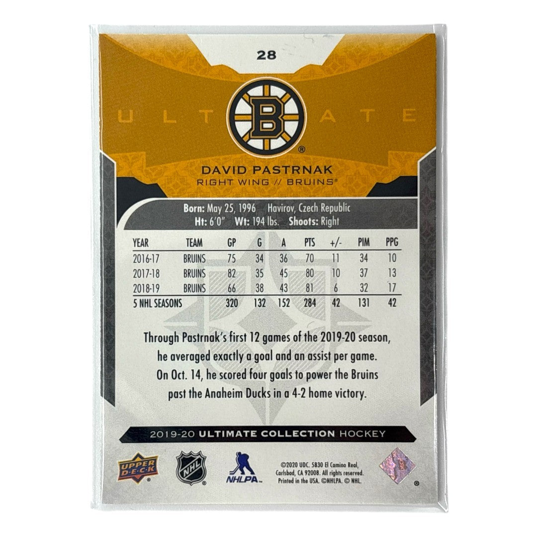 UPPER DECK NHLカード ULTIMATE COLLECTION DAVID PASTRNAK BRUINS 103/149 #28 中古 IT1