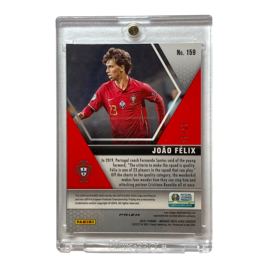 PANINI サッカーカード MOSAIC UEFA EURO PRIZM JOAO FELIX PORTUGAL 15/25 #159 中古 IT2