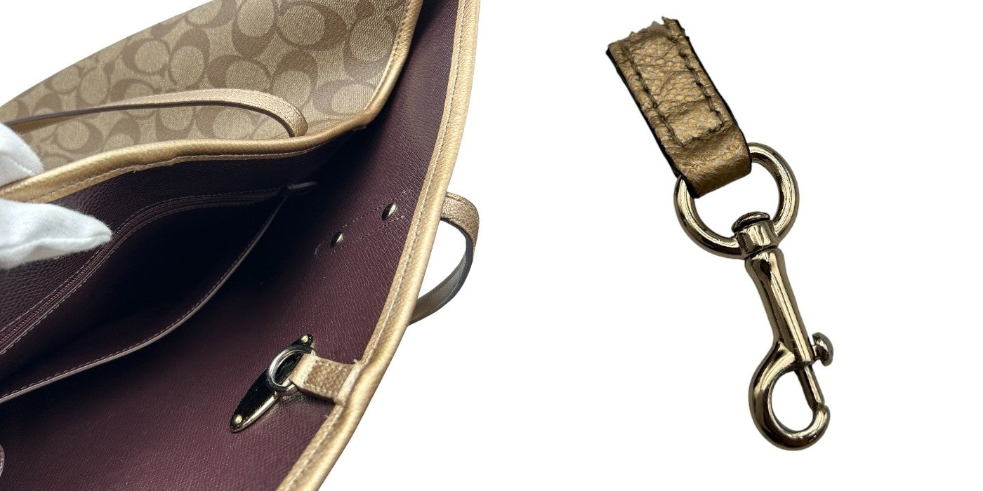 COACH コーチ トートバッグ F36126 鞄 ブランド レディース A4 大きい 通勤 中古 W4