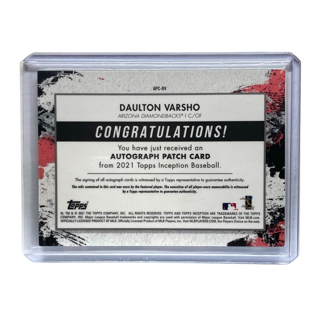 TOPPS MLBカード INCEPTION DAULTON VARSHO DIAMONDBACKS 164/199 #APC-DV 中古 IT2