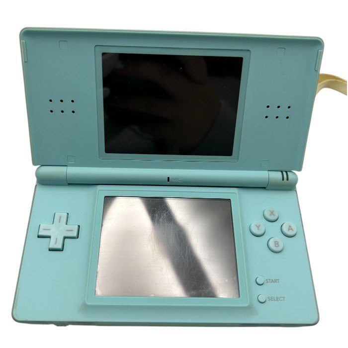 任天堂 DS Lite USG-001 アイスブルー 本体 Nintendo 箱付 充電器付 タッチペン付 ゲーム ハード 中古 W4