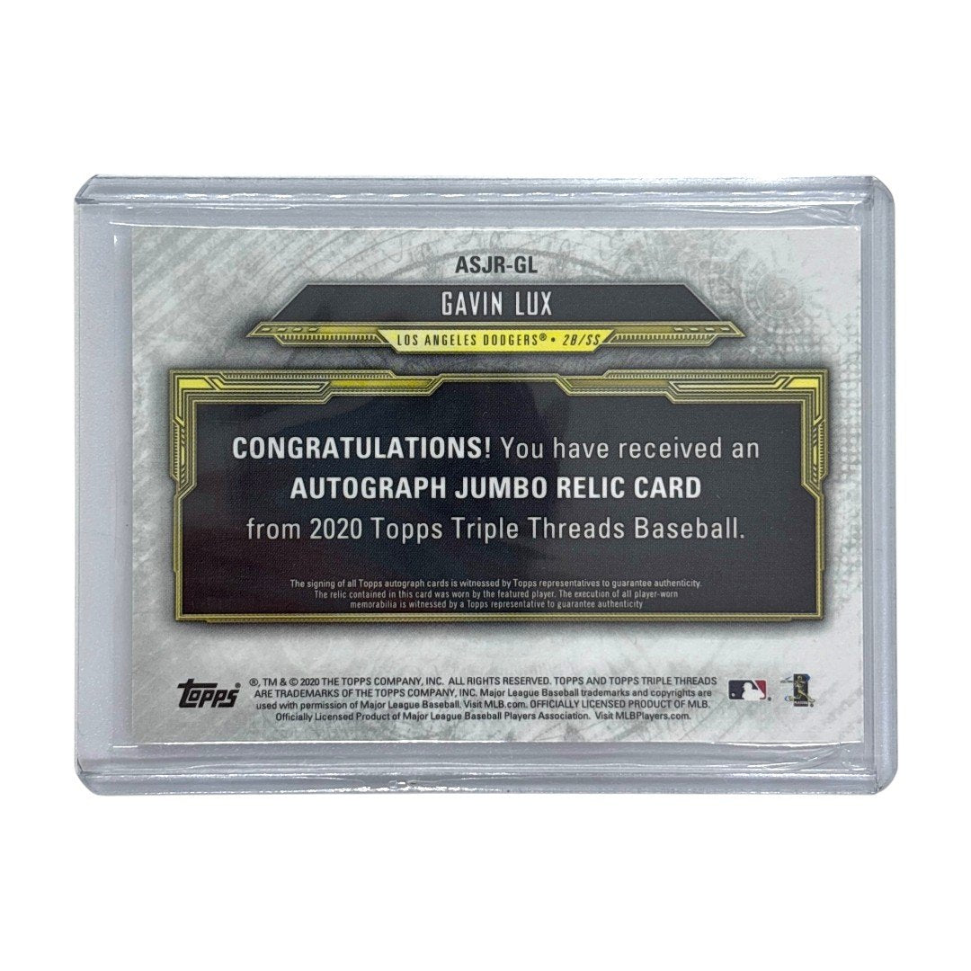 TOPPS MLBカード TRIPLE THREADS GAVIN LUX LOS ANGELES DODGERS 38/75 #ASJR-GL 中古 IT1