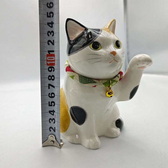 未使用品 薬師窯 YAKUSHIGAMA うちの招き猫 みけ 7876 中古 H4