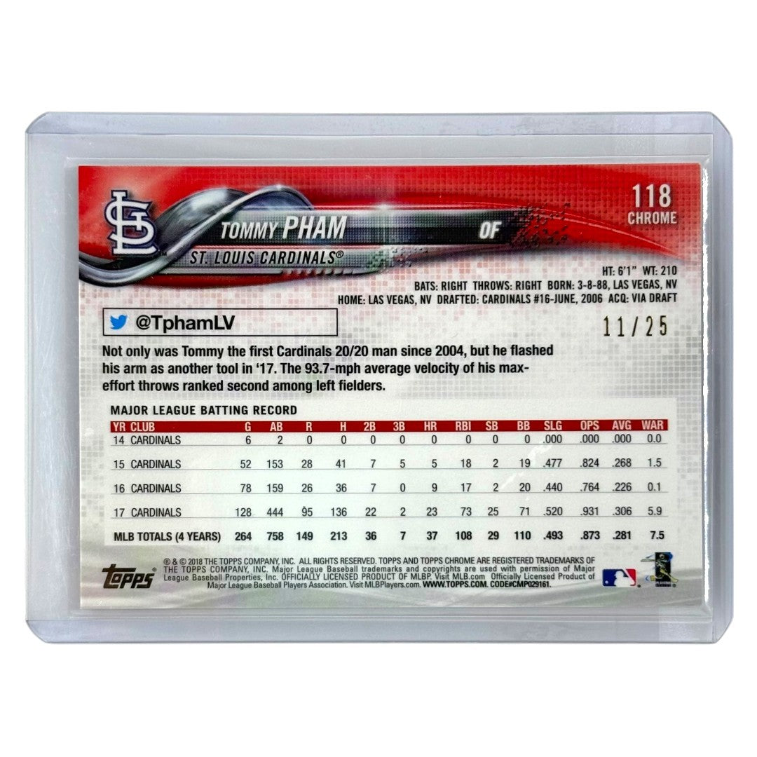 TOPPS MLBカード CHROME TOMMY PHAM ST. LOUIS CARDINALS /25 #118 中古 IT1