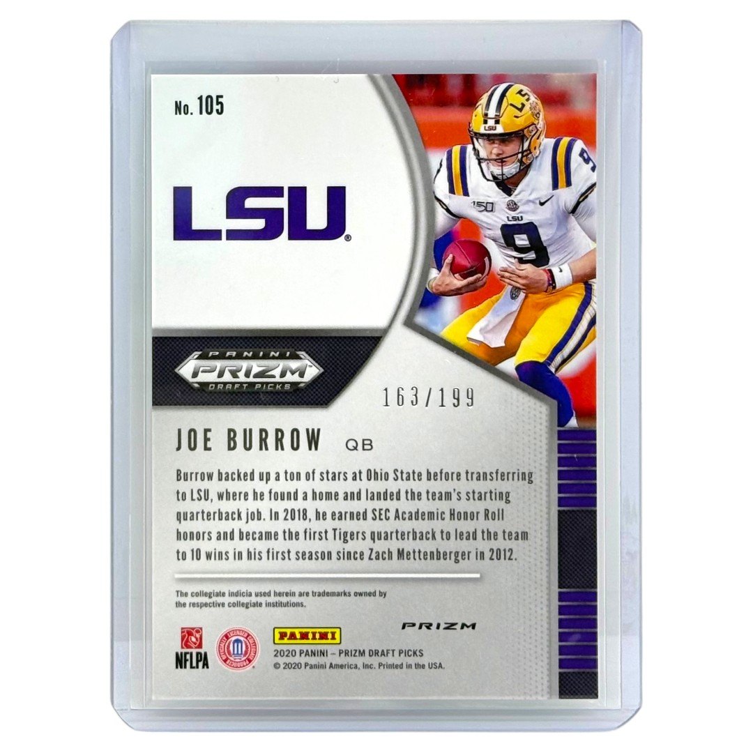 PANINI NFLカード PRIZM DRAFT PICKS JOE BURROW /199 #105 中古 IT1