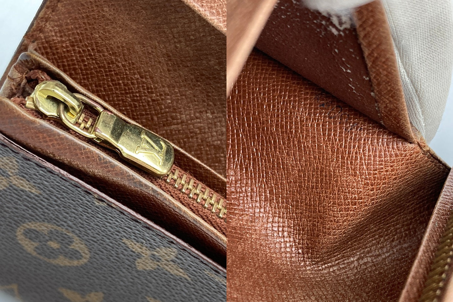 LOUIS VUITTON ルイヴィトン モノグラム ポルトモネ ビエ トレゾール M61730 中古 D4