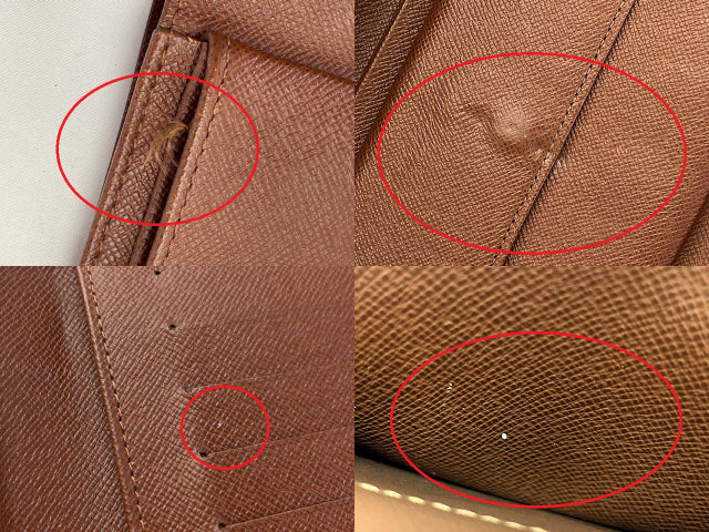 LOUIS VUITTON ルイヴィトン モノグラム ポルトトレゾール エテュイ シェキエ M61200 中古 送料無料 中古 1