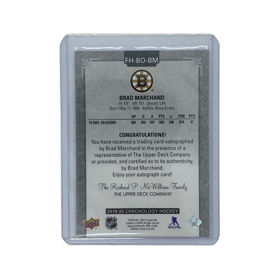 UPPER DECK NHLカード CHRONOLOGY BRAD MARCHAND BOSTON BRUINS #FH-BO-BM 中古 IT2