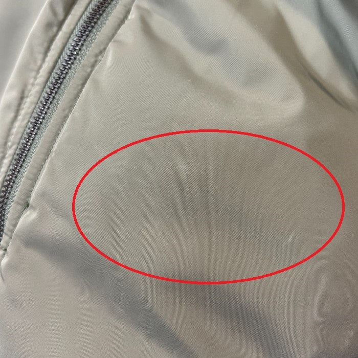 ALPHA INDUSTRIES SENSE OF PLACE アルファインダストリーズ センスオブプレイス ノーカラーコート M レディース MA-1 アウター 秋 冬 カーキ 中古 W4