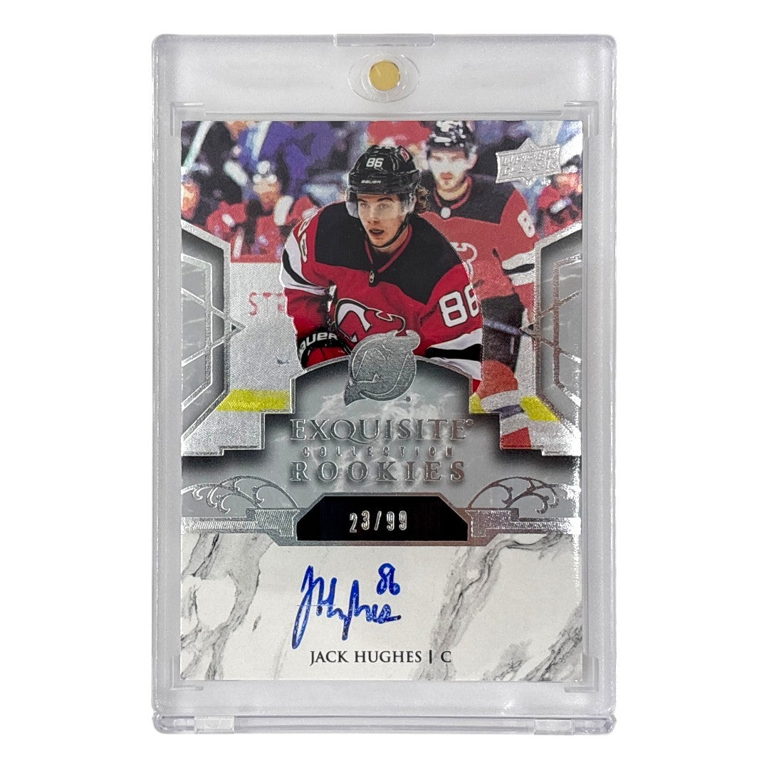 UPPER DECK NHLカード EXQUISITE COLLECTION JACK HUGHES DEVILS 23/99 #R25 中古 IT1