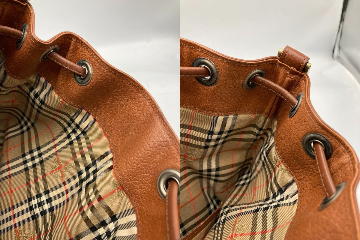 Burberrys バーバリーズ 巾着 ショルダーバッグ レディース 中古 D4