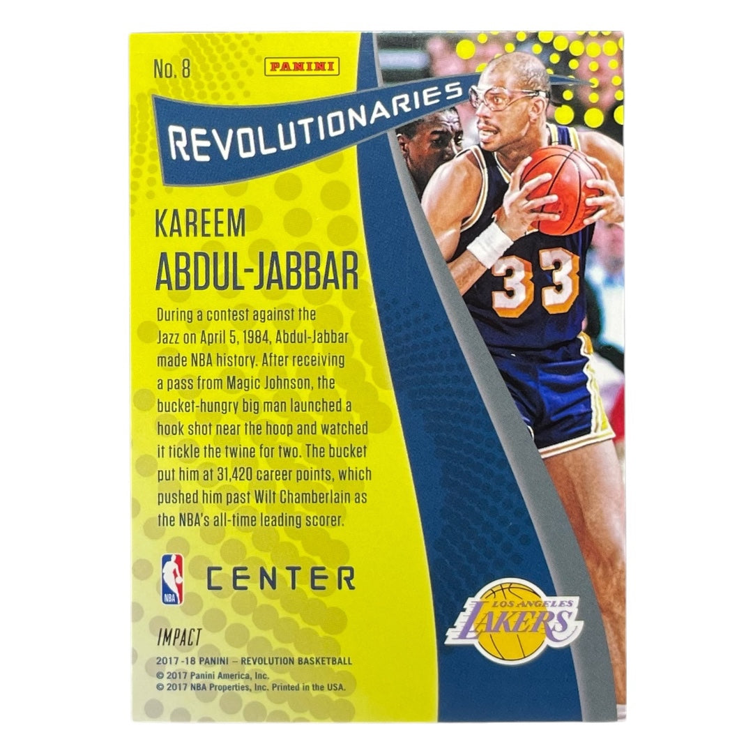 PANINI NBAカード REVOLUTION KAREEM ABDUL-JABBAR LAKERS #8 中古 IT2