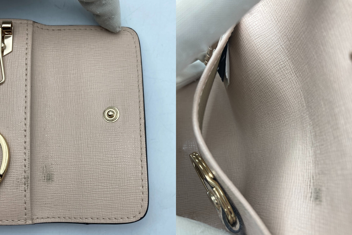 FURLA BABYLON フルラ バビロン 4連キーケース ピンク 中古 D4