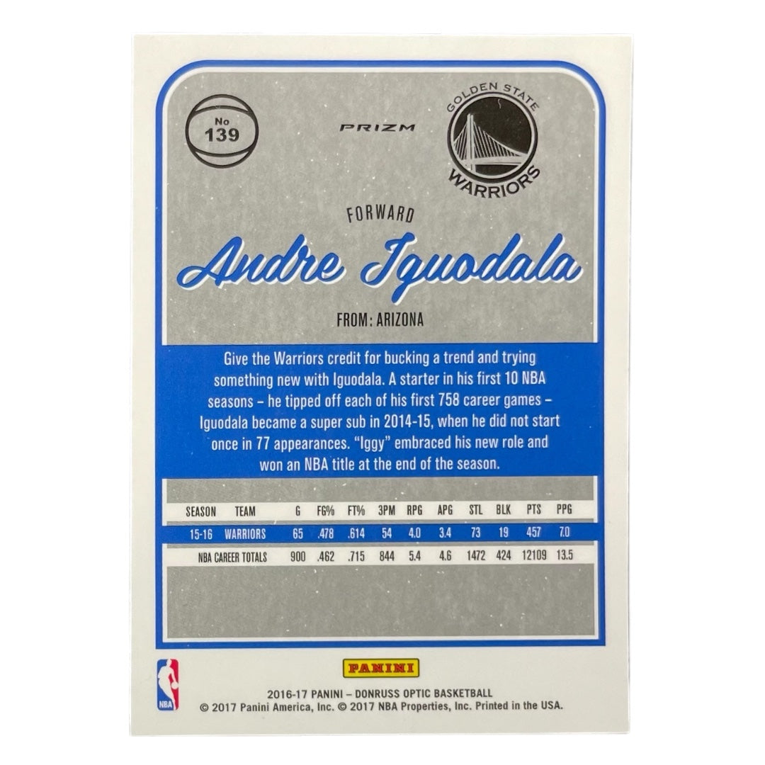 PANINI NBAカード DONRUSS OPTIC PRIZM ANDRE IGUODALA GOLDEN STATE WARRIORS #139 中古 IT2