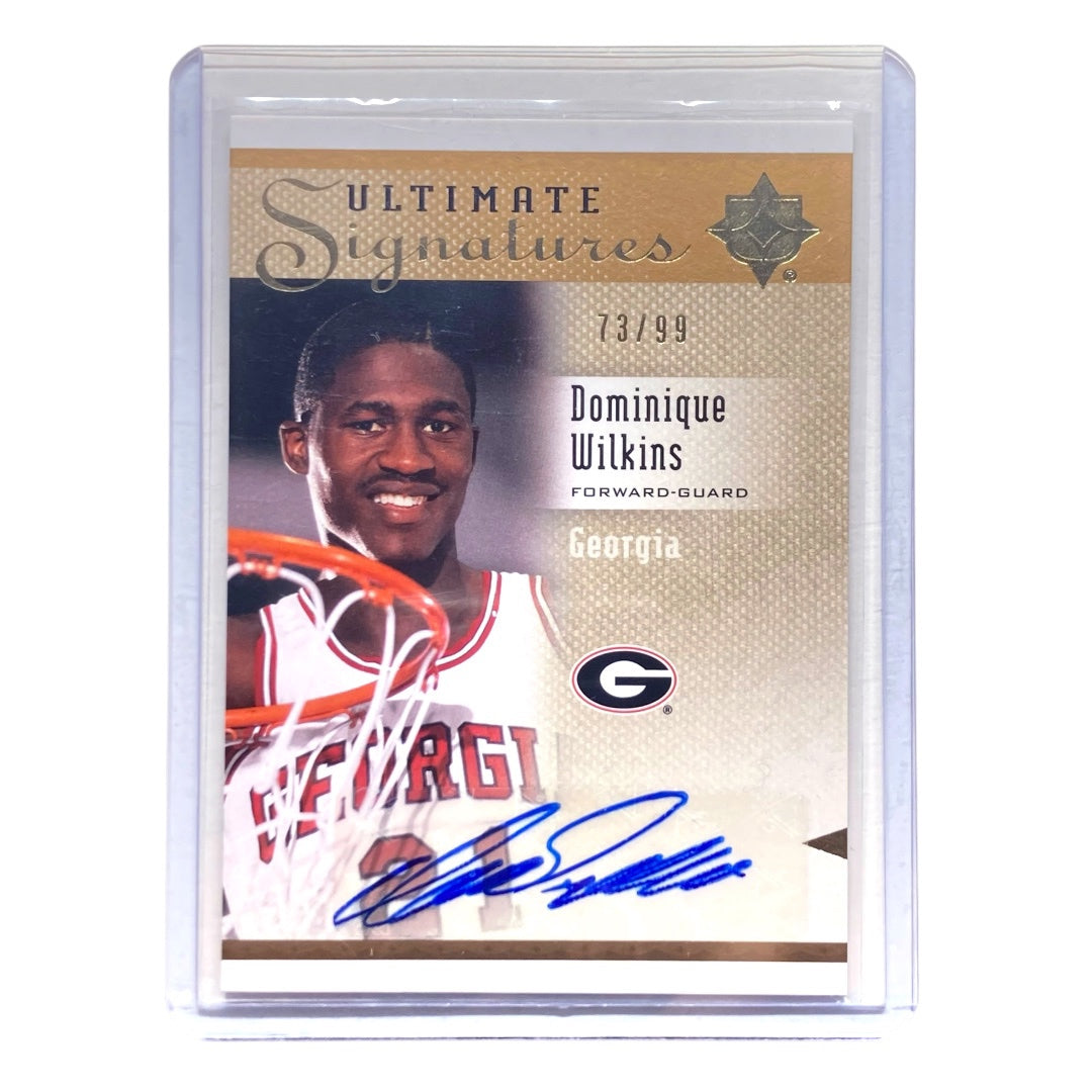 UPPER DECK NBAカード ULTIMATE COLLECTION DOMINIQUE WILKINS GEORGIA BULLDOGS 73/99 #S-DW 中古 IT2