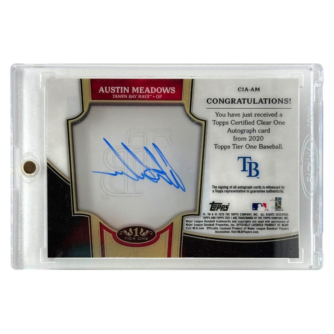 TOPPS MLBカード TIER ONE AUSTIN MEADOWS TAMPA BAY RAYS /10 #C1A-AM 中古 IT1