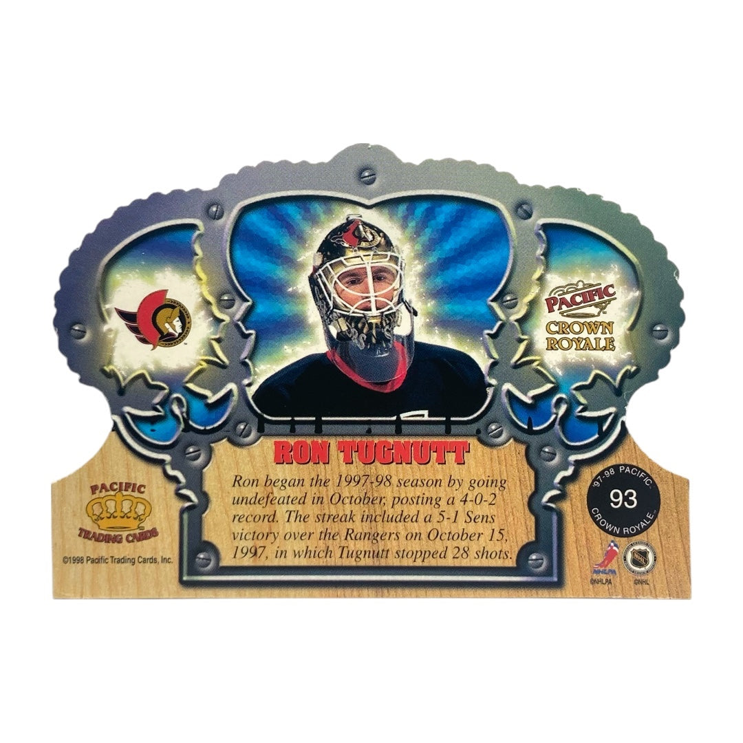 Pacific NHLカード CROWN ROYALE DIE CUT RON TUGNUTT SENATORS #93 中古 IT2