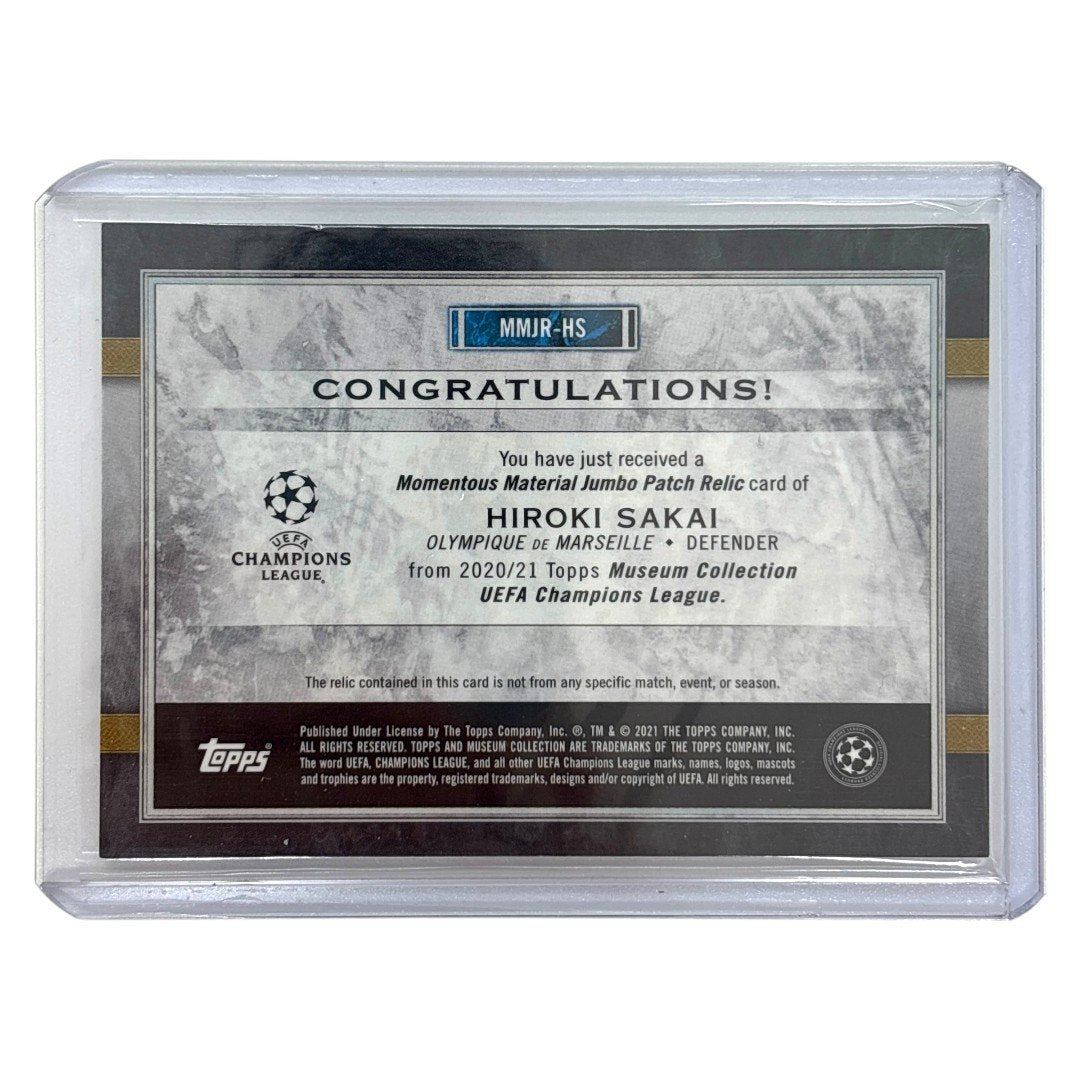 TOPPS サッカーカード MUSEUM COLLECTION HIROKI SAKAI OLYMPIQUE DE MARSEILLE 34/75 #MMJR-HS 中古 IT1