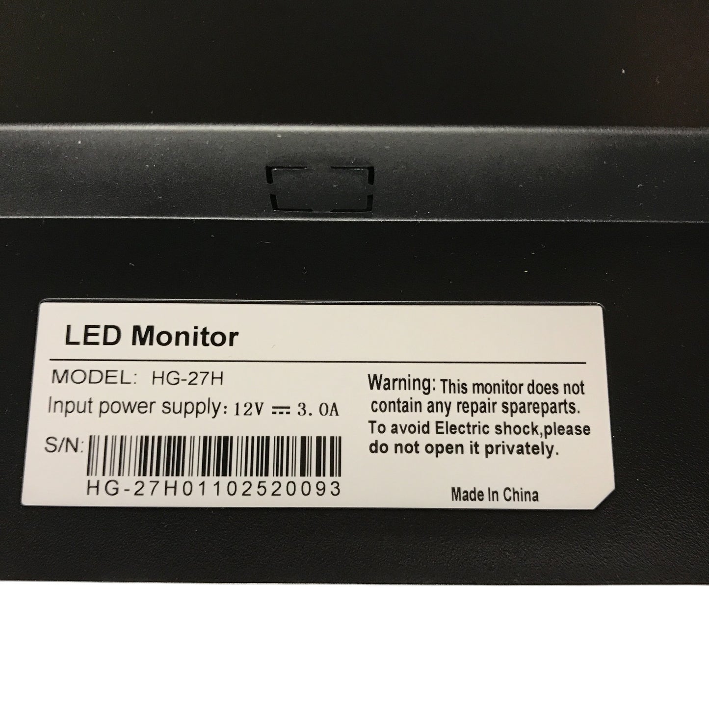 27インチ デスクトップモニター ブラック ゲーミング ディスプレイ 180Hz スピーカー内蔵 超薄型フレーム 非光沢 HG-27H 中古 T1