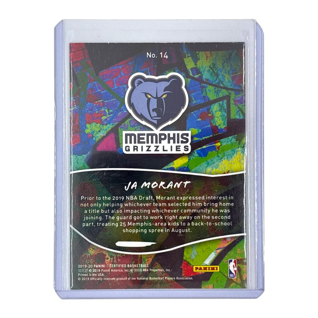 PANINI NBAカード CERTIFIED JA MORANT MEMPHIS GRIZZLIES #14 中古 IT1