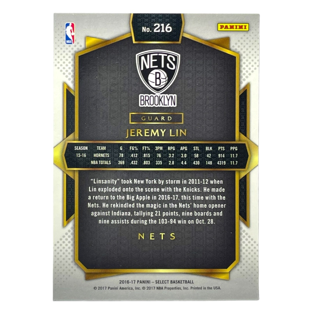 PANINI NBAカード SELECT JEREMY LIN BROOKLYN NETS #216 中古 IT2