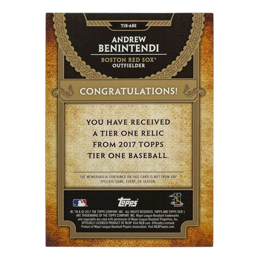 TOPPS MLBカード TIER 1 ANDREW BENINTENDI BOSTON RED SOX /331 #T1R-ABE 中古 IT2