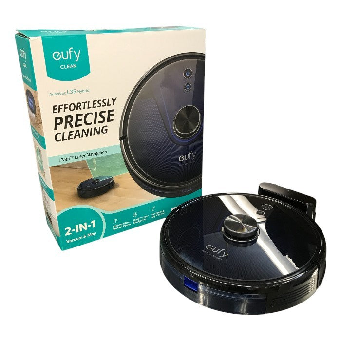 Anker Eufy RoboVac L35 Hybrid ロボット掃除機 ブラック 吸引 水拭き アプリ操作 Alexa対応 チャイルドロック T2194512 中古 T1